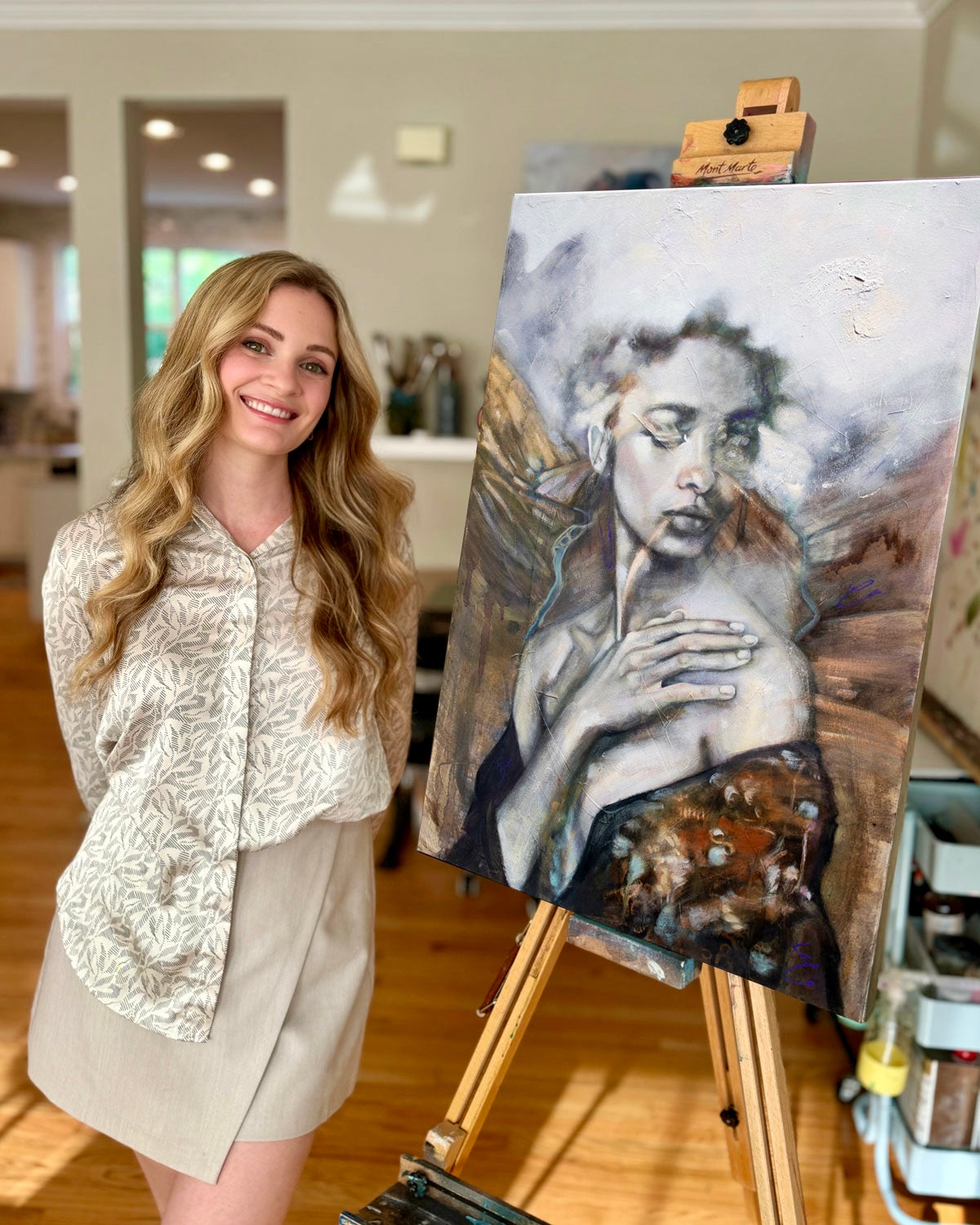 "Amidst the Rising Fog" Original Oil Painting