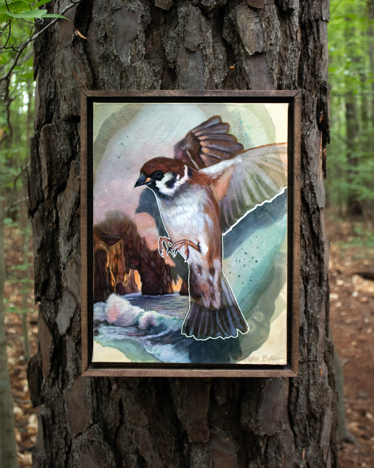 "Where the Ocean Echos" Original Oil Painting