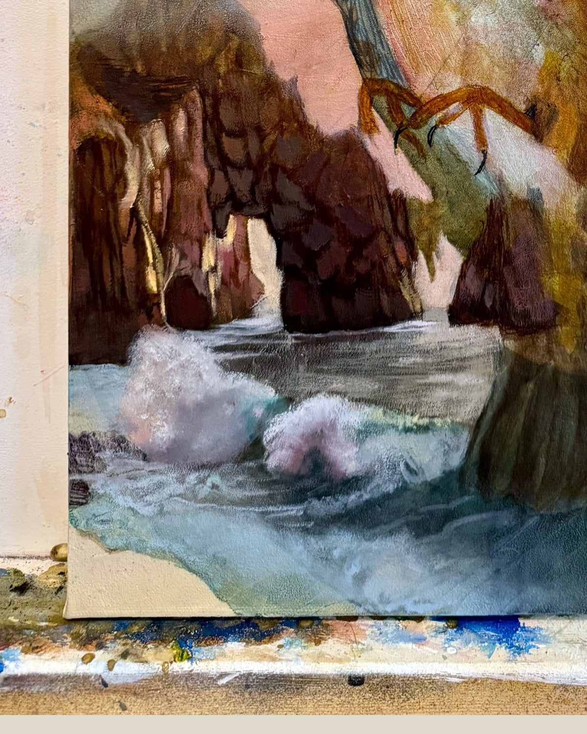 "Where the Ocean Echos" Original Oil Painting