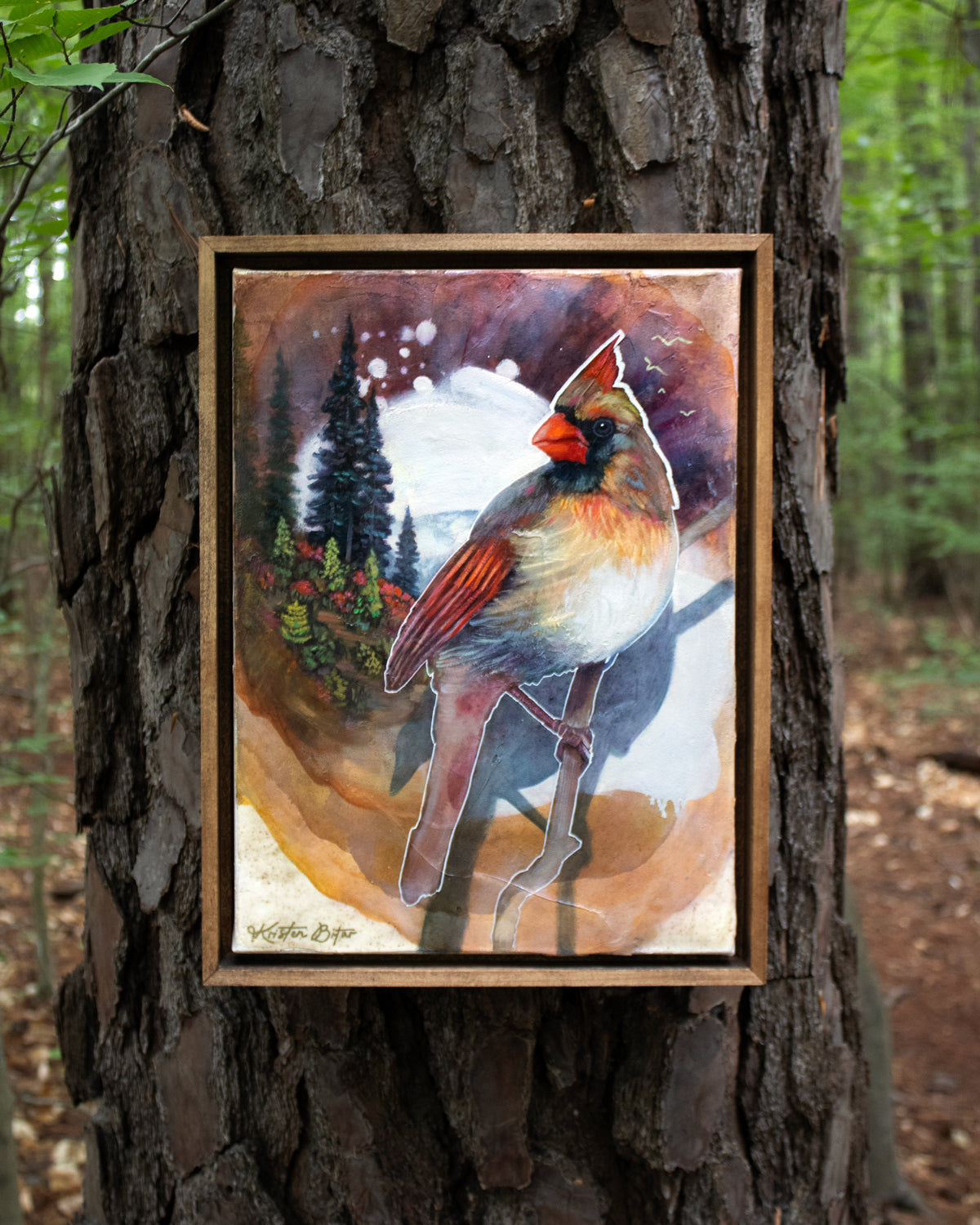"Where the Dusk Whistles" Original Oil Painting