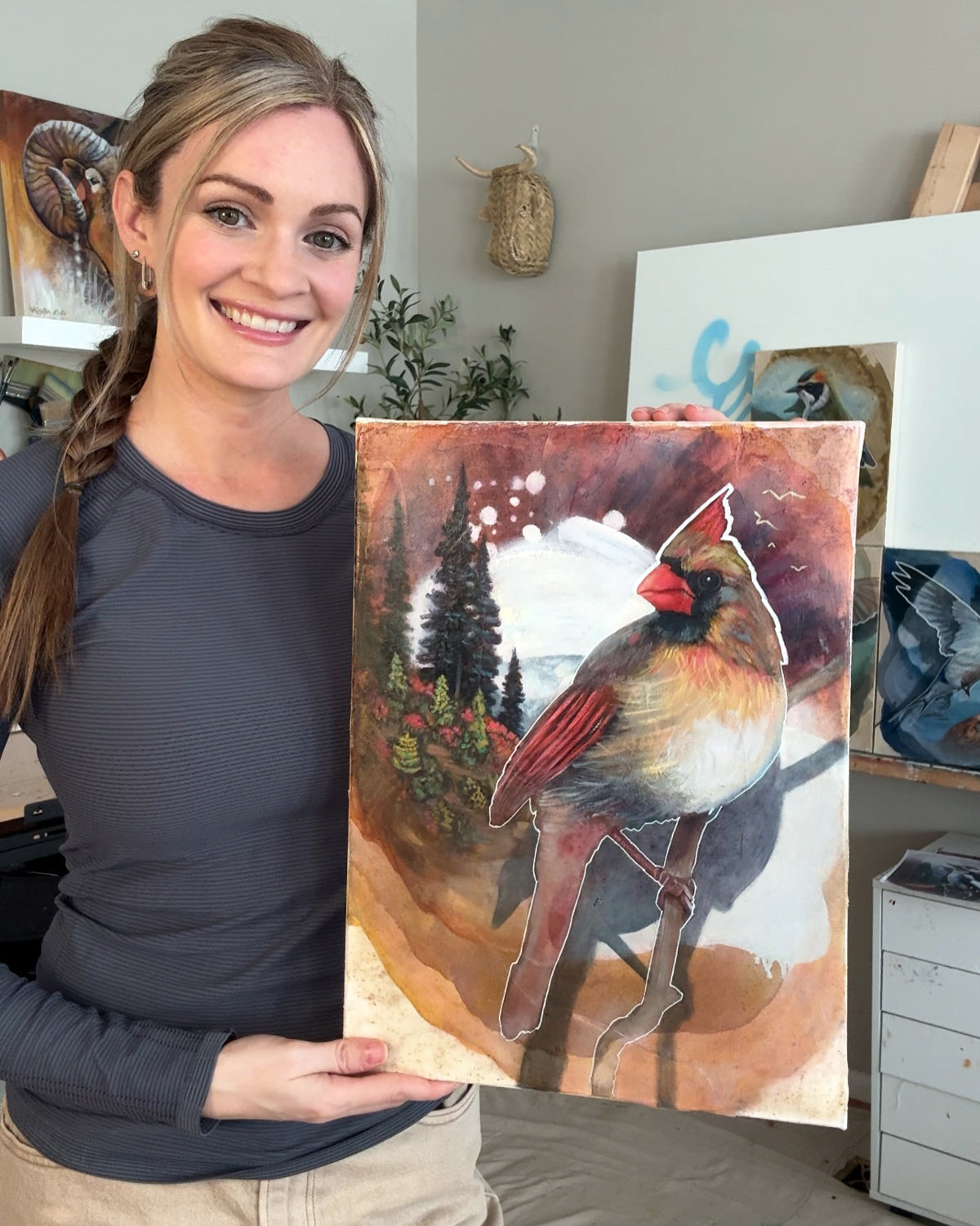 "Where the Dusk Whistles" Original Oil Painting