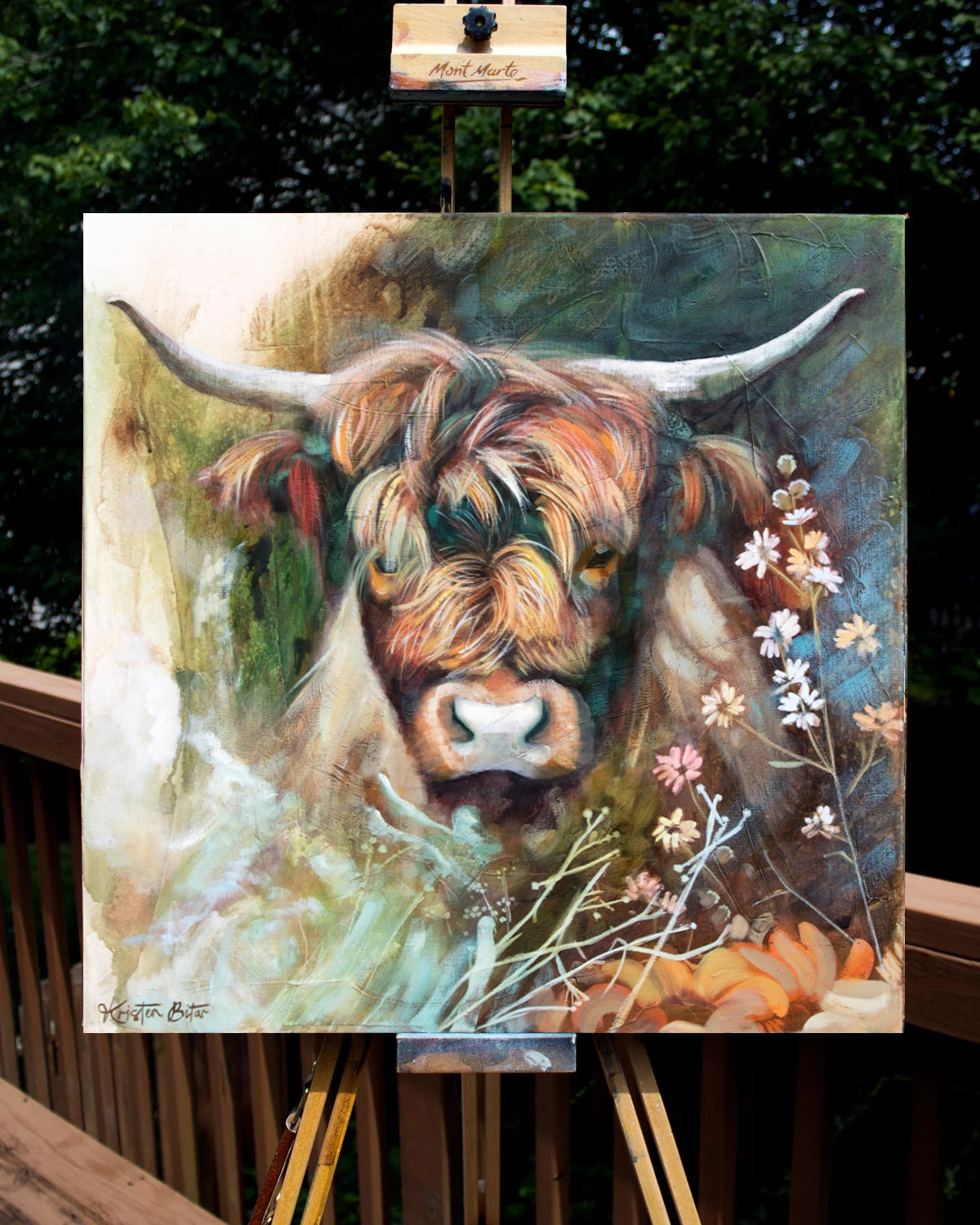 "Mazey’s Highland Haven" Original Oil Painting