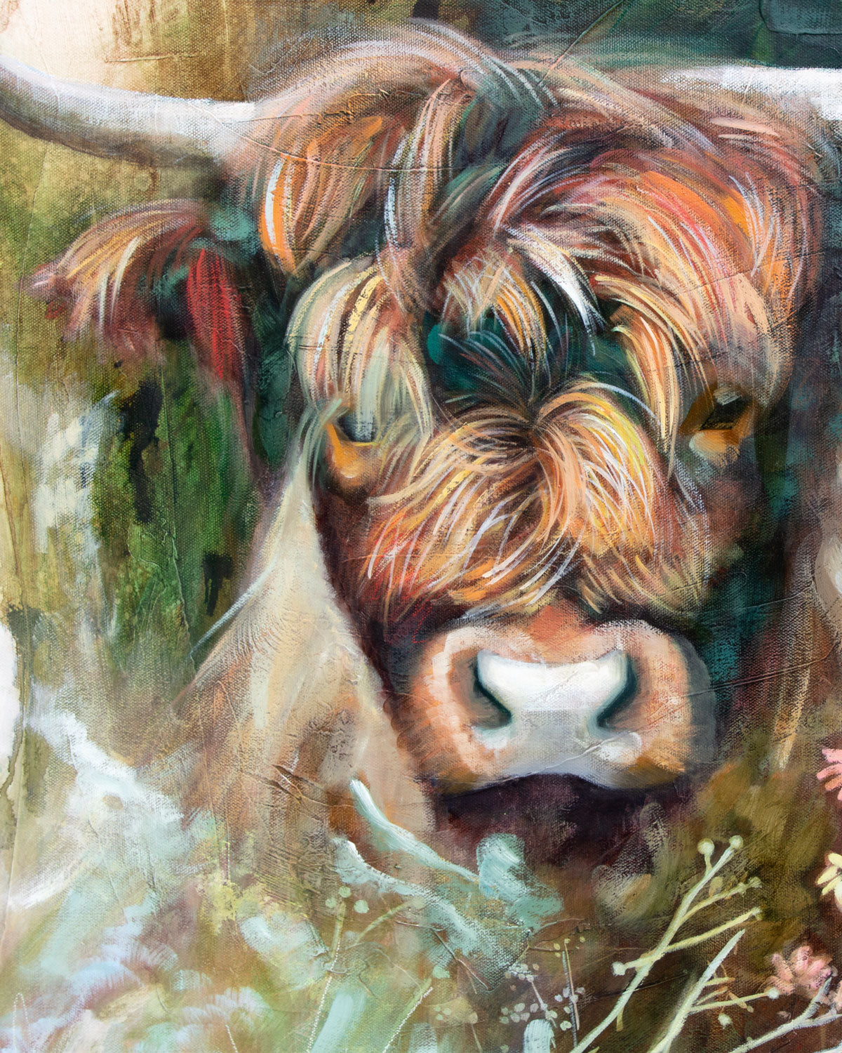 "Mazey’s Highland Haven" Original Oil Painting