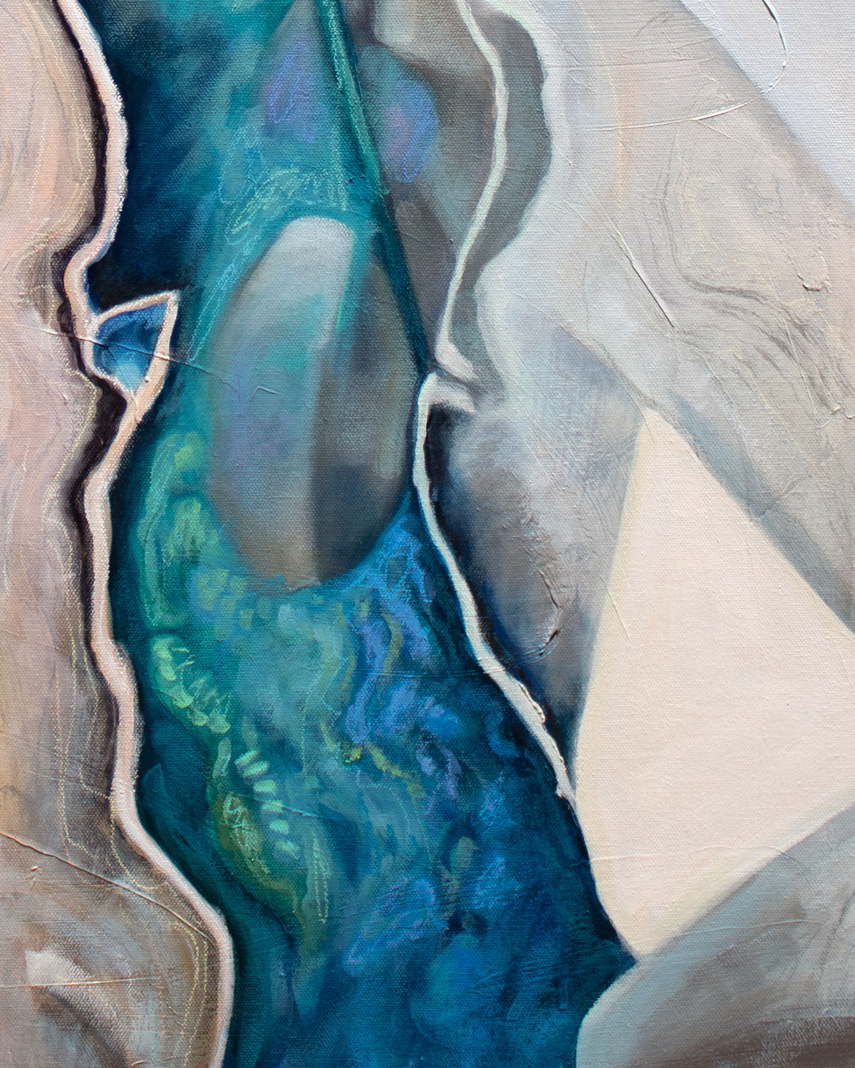 "Reflections of the Depth" Original Oil Painting