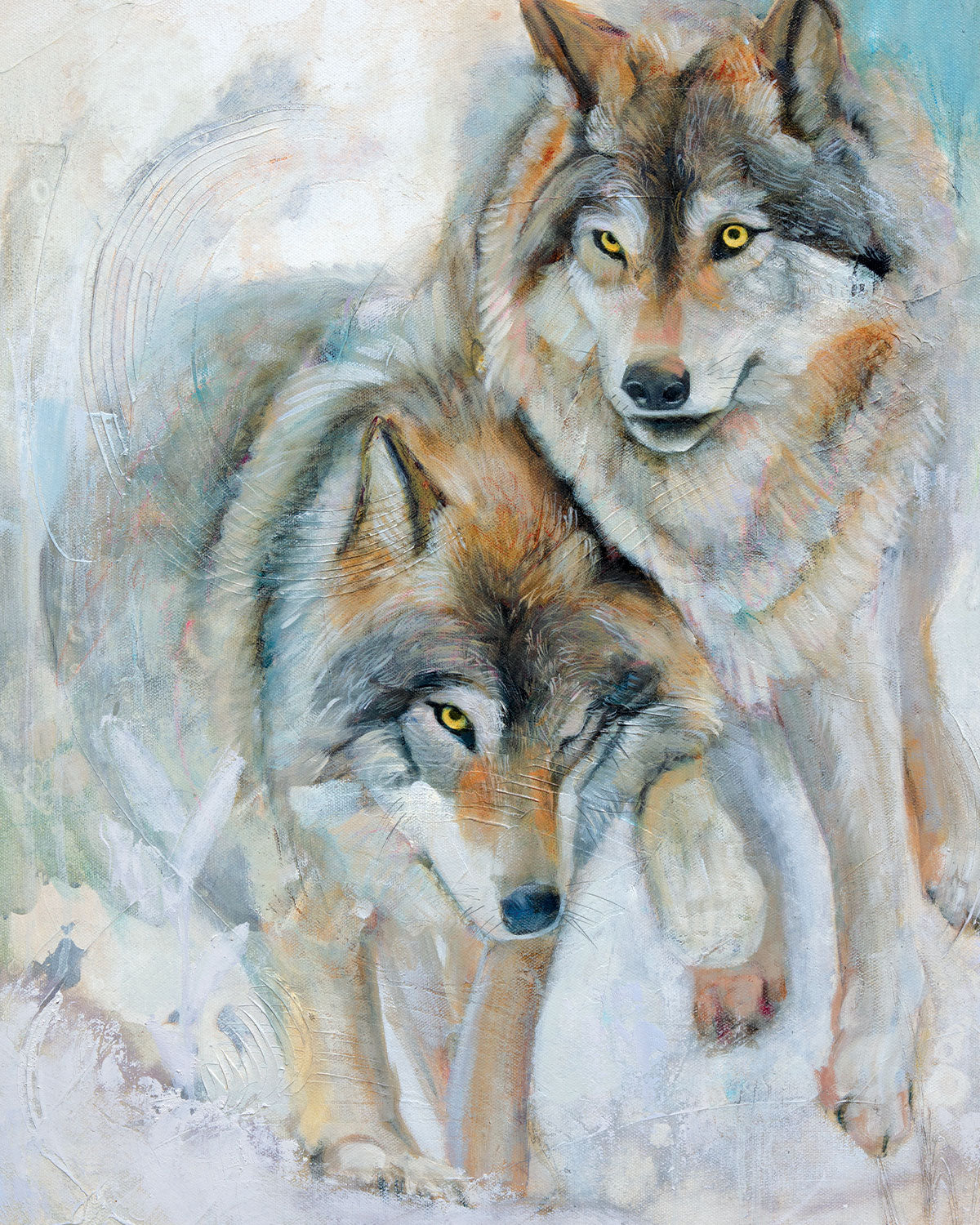 "Winter's Playmates" Fine Art Print