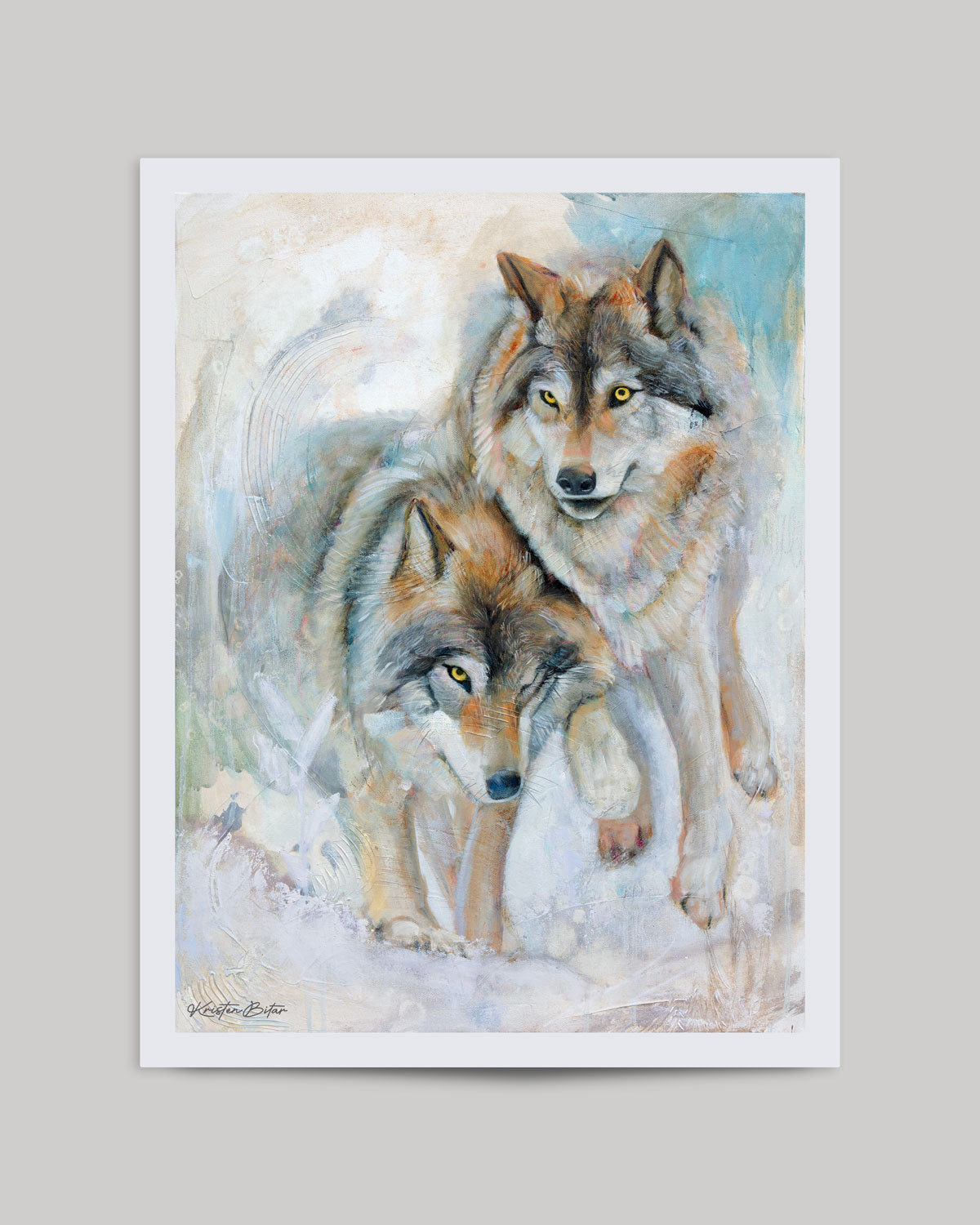 "Winter's Playmates" Fine Art Print