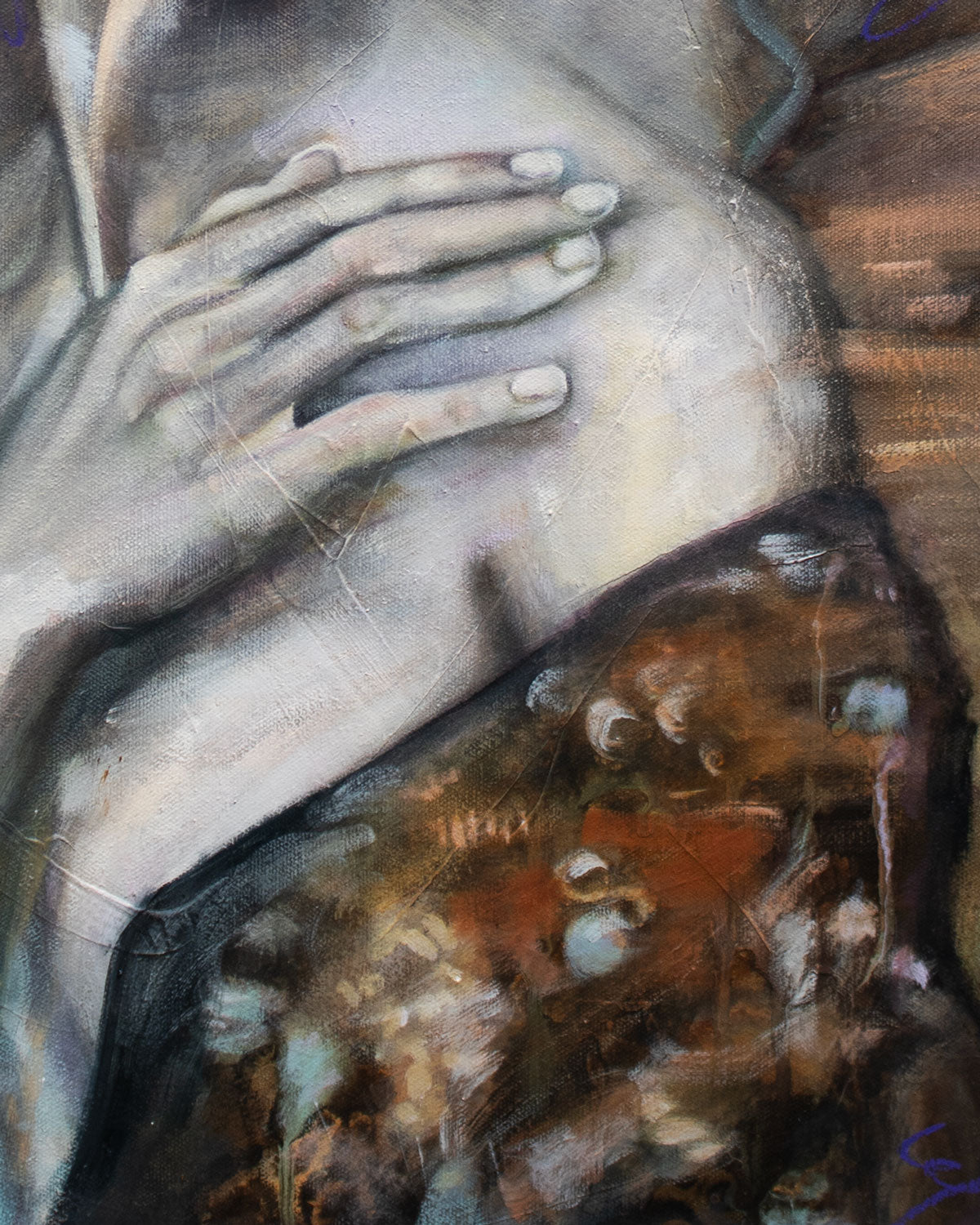 "Amidst the Rising Fog" Original Oil Painting