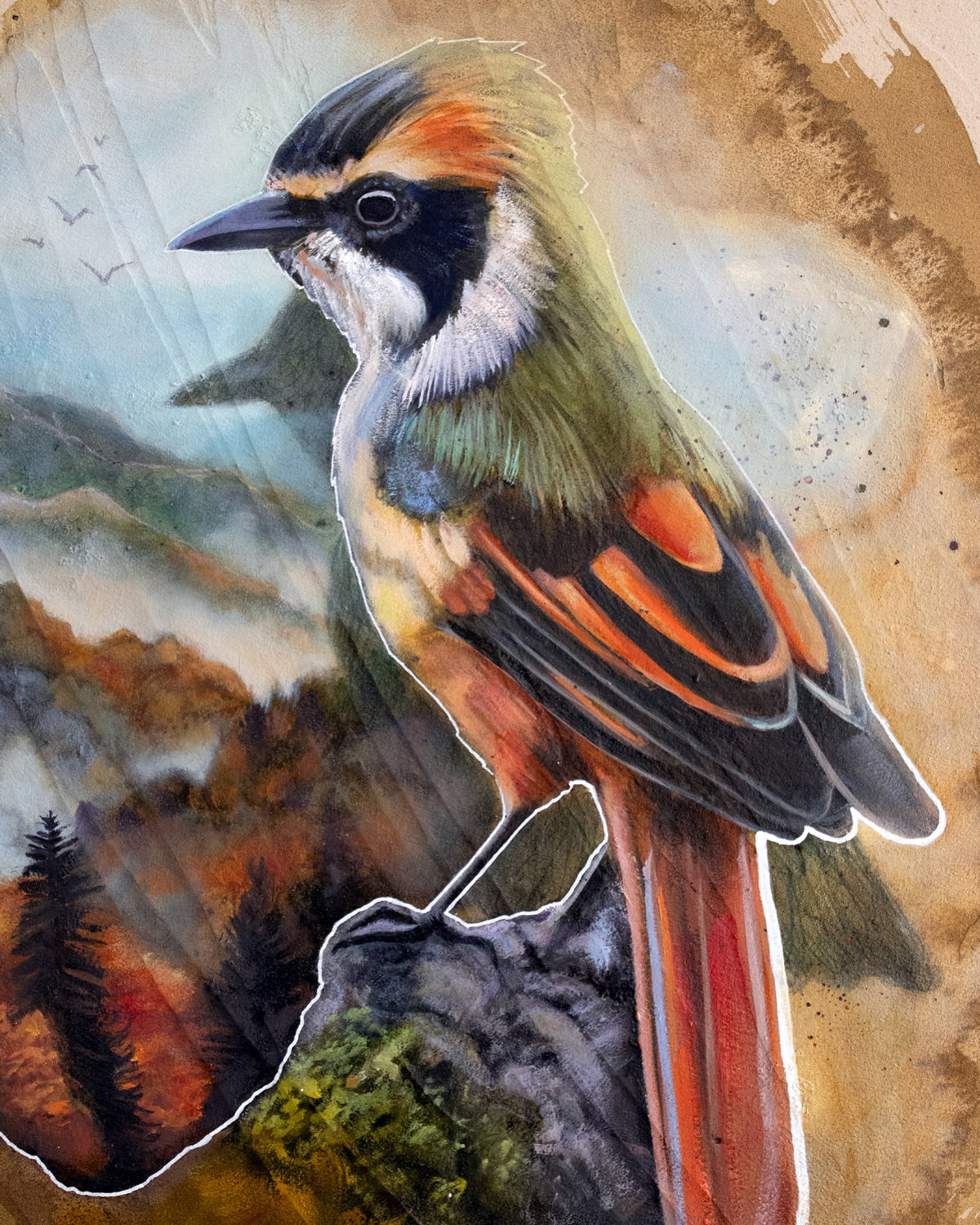 "Where the Mountains Drum" Original Oil Painting